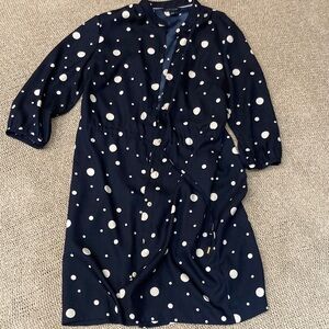 Tommy Hilfiger Dark Blue Dress with White Dots